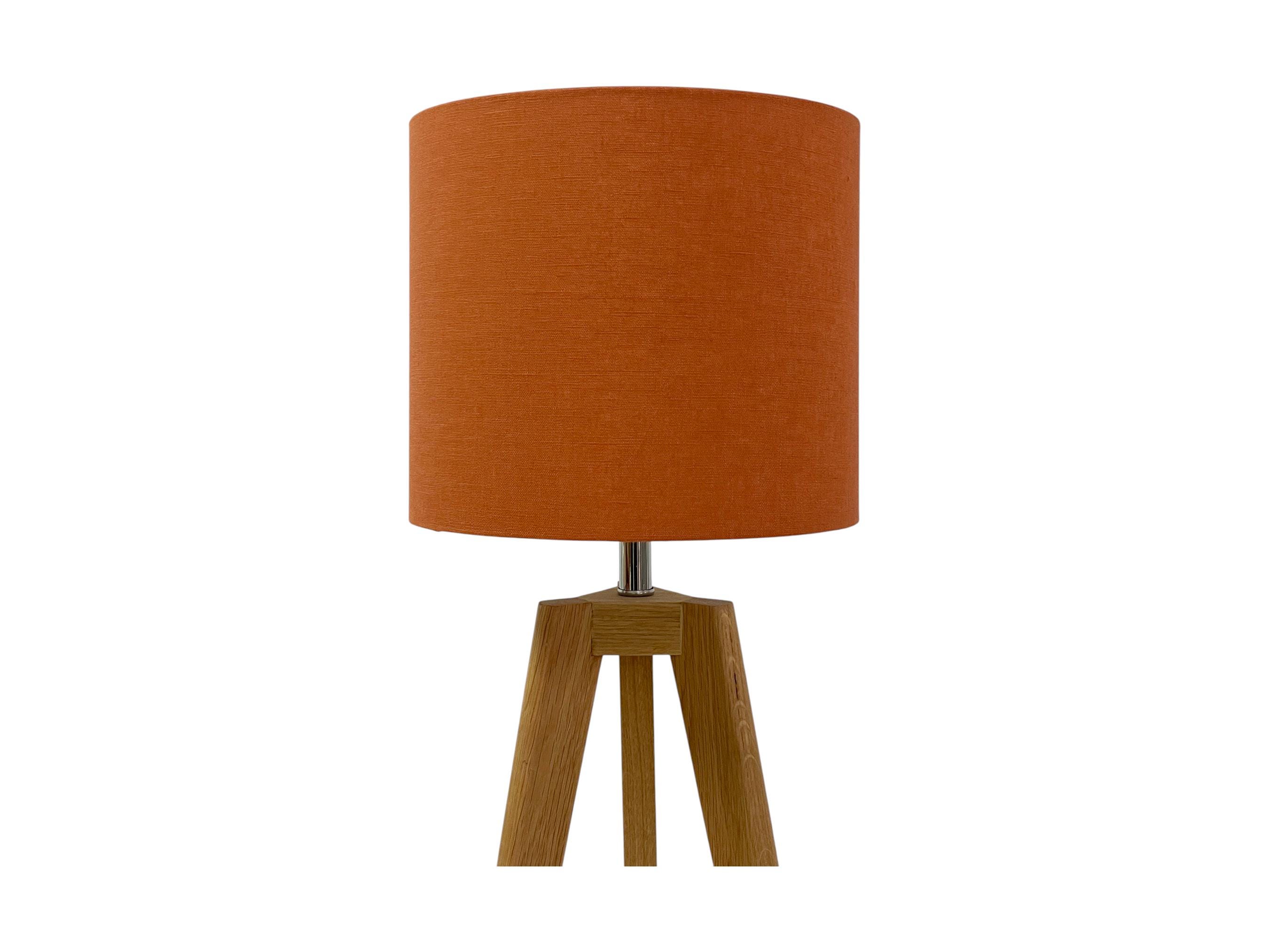 Botanical Bird Lampshade: Rust Terracotta With Gold Lining - UK
