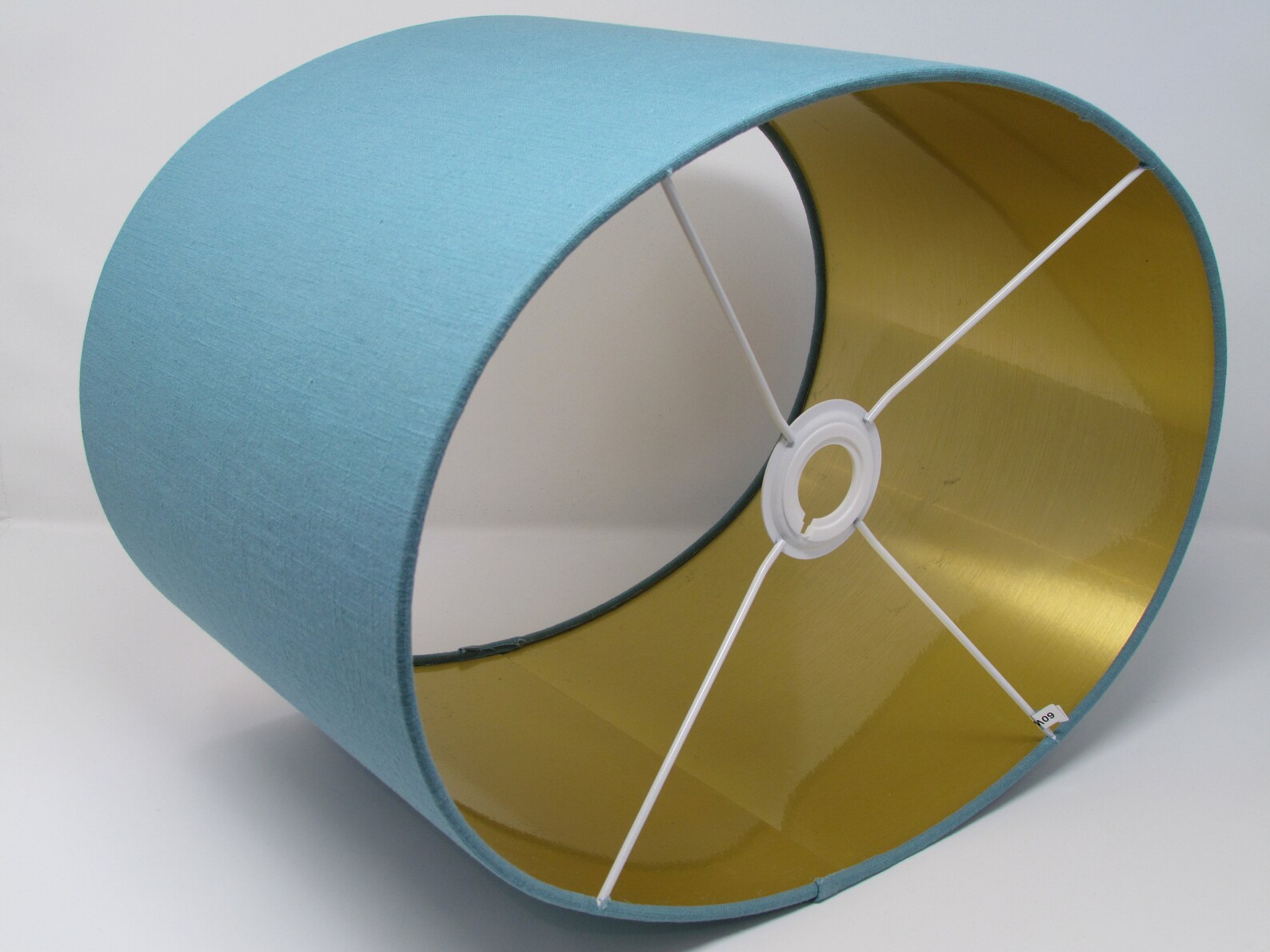 Oval Rounded Lampshade Light Shade Teal Blue 100 Textured Etsy UK