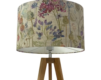 Voyage Hedgerow Country Floral Drum Lampshade