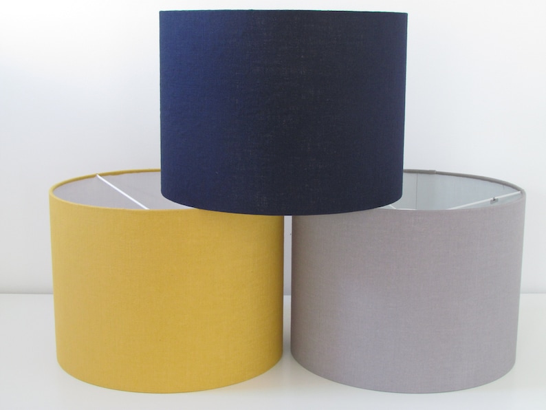 Mustard Yellow Drum // Cylinder Lampshade 15cm,20cm 25cm 40cm 30cm 35cm 45cm