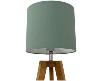 Sage Green Cotton Drum Lampshade