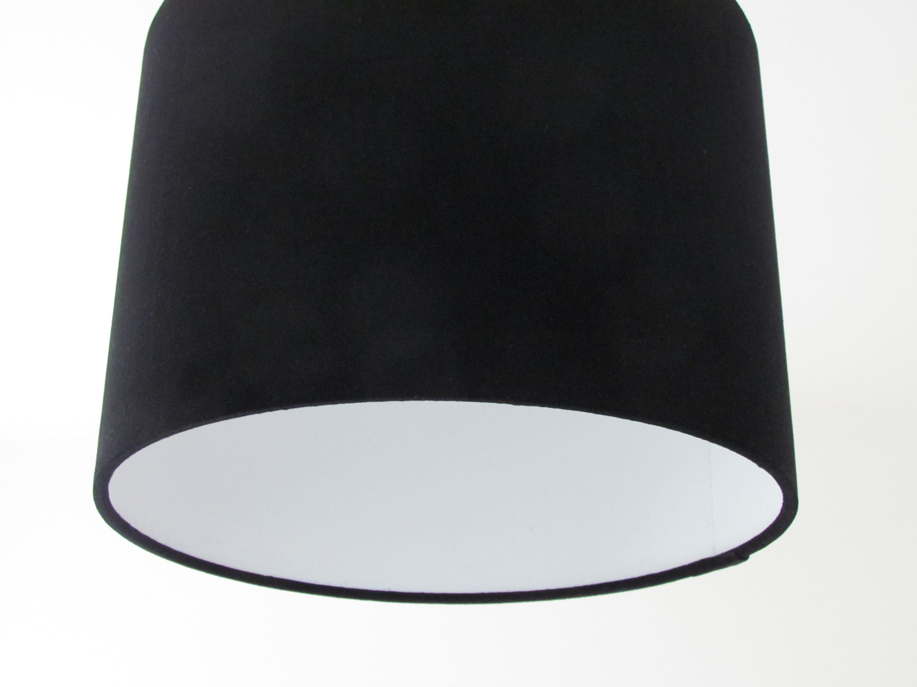Handmade Plain Black Midnight Noir Velvet Lampshade Lightshade Etsy