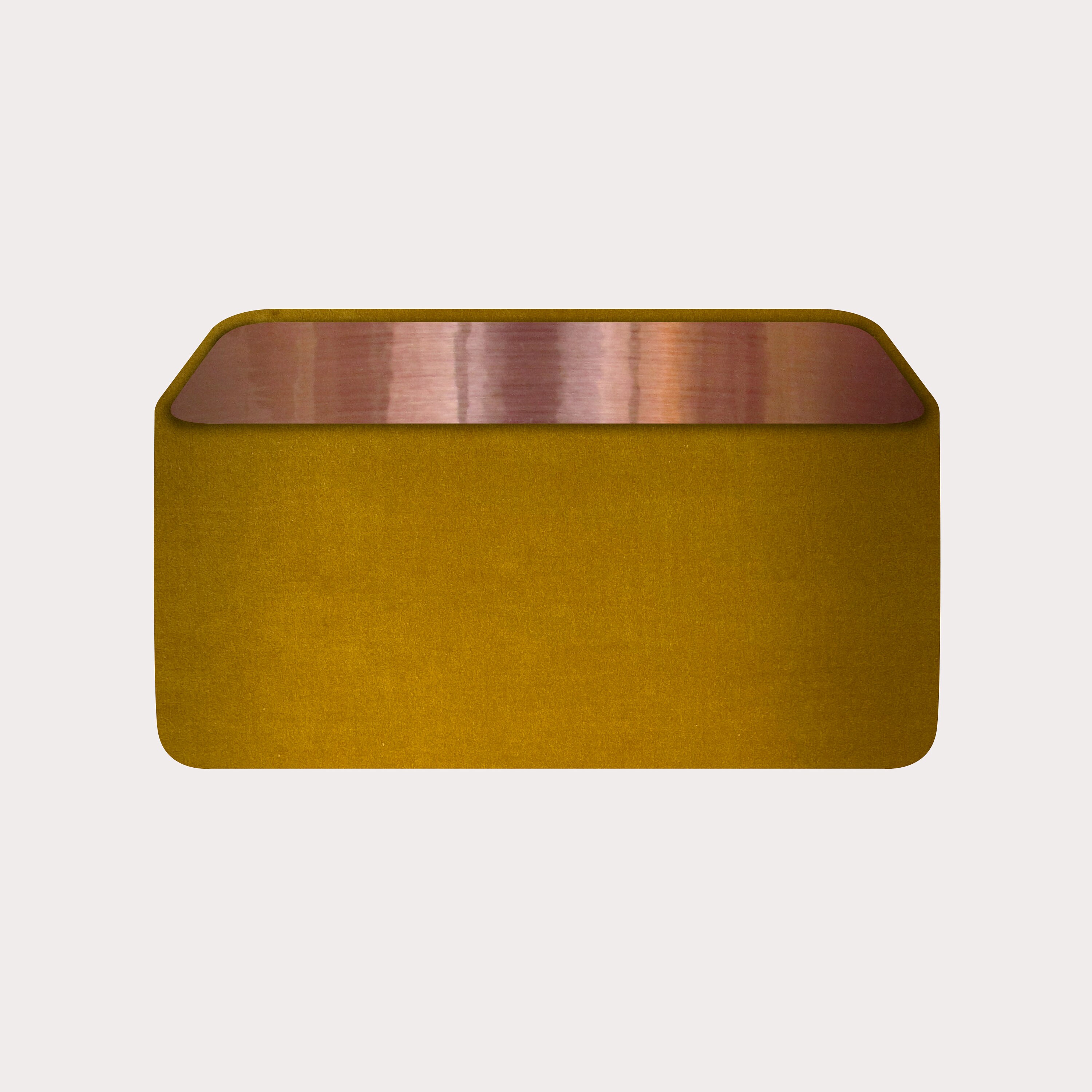 Rounded Rectangle Mustard Yellow Velvet Fabric with a Brushed Etsy