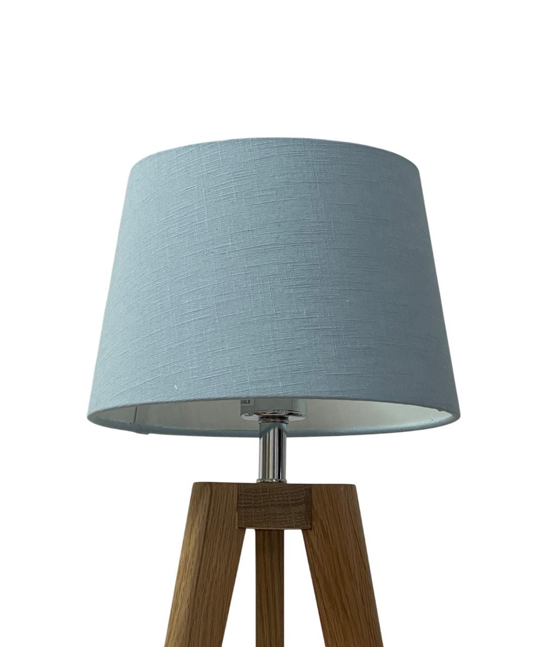 Teal Blue Textured 100% Linen Tapered Empire Lampshade