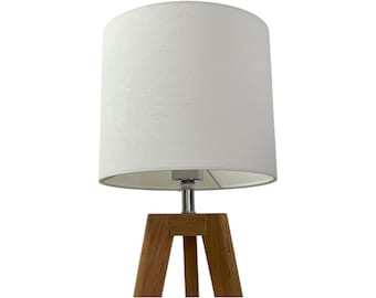 White Cotton Drum Lampshade