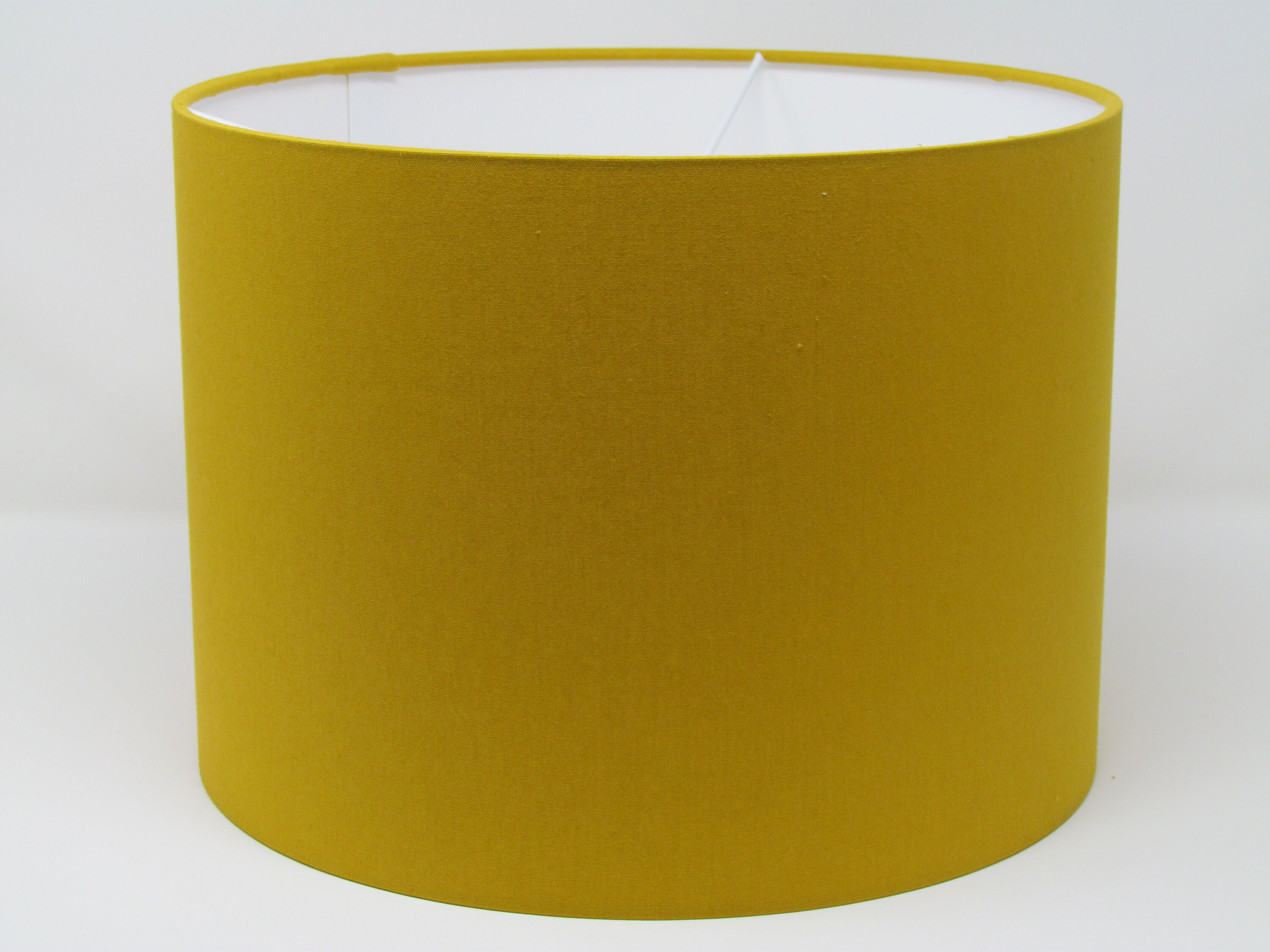 Mostaza amarillo algodón algodón tambor lampshade techo luz | Etsy
