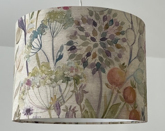 Voyage Hedgerow Country Floral Drum Lampshade