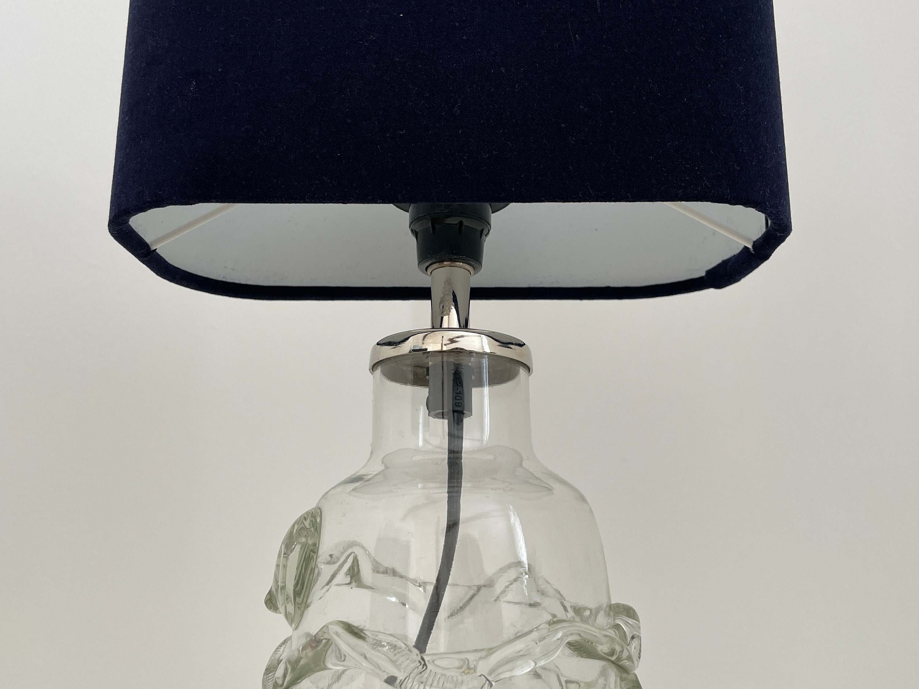 Navy blue rectangular lamp shade deals