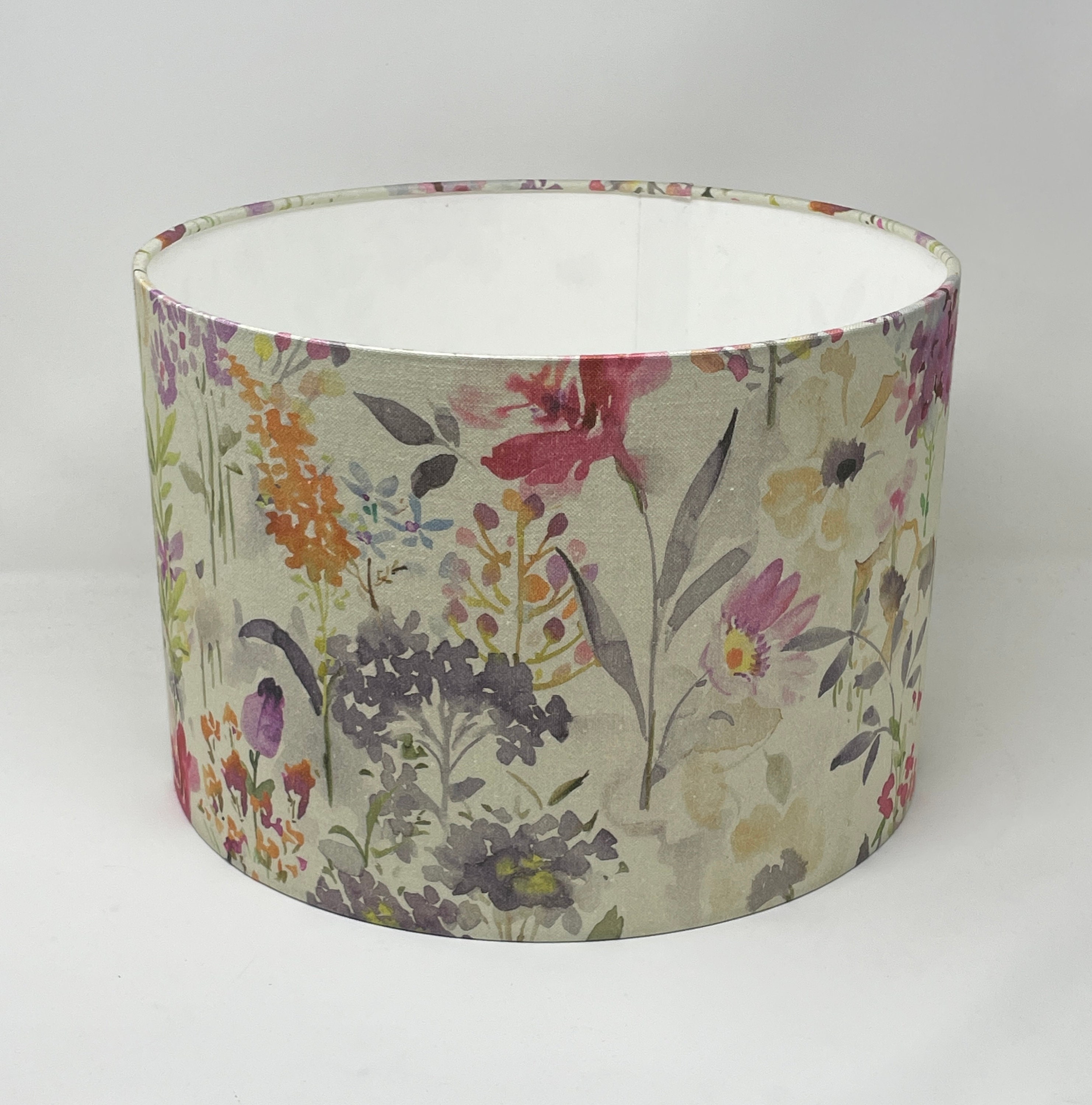Floral drum lamp shade deals
