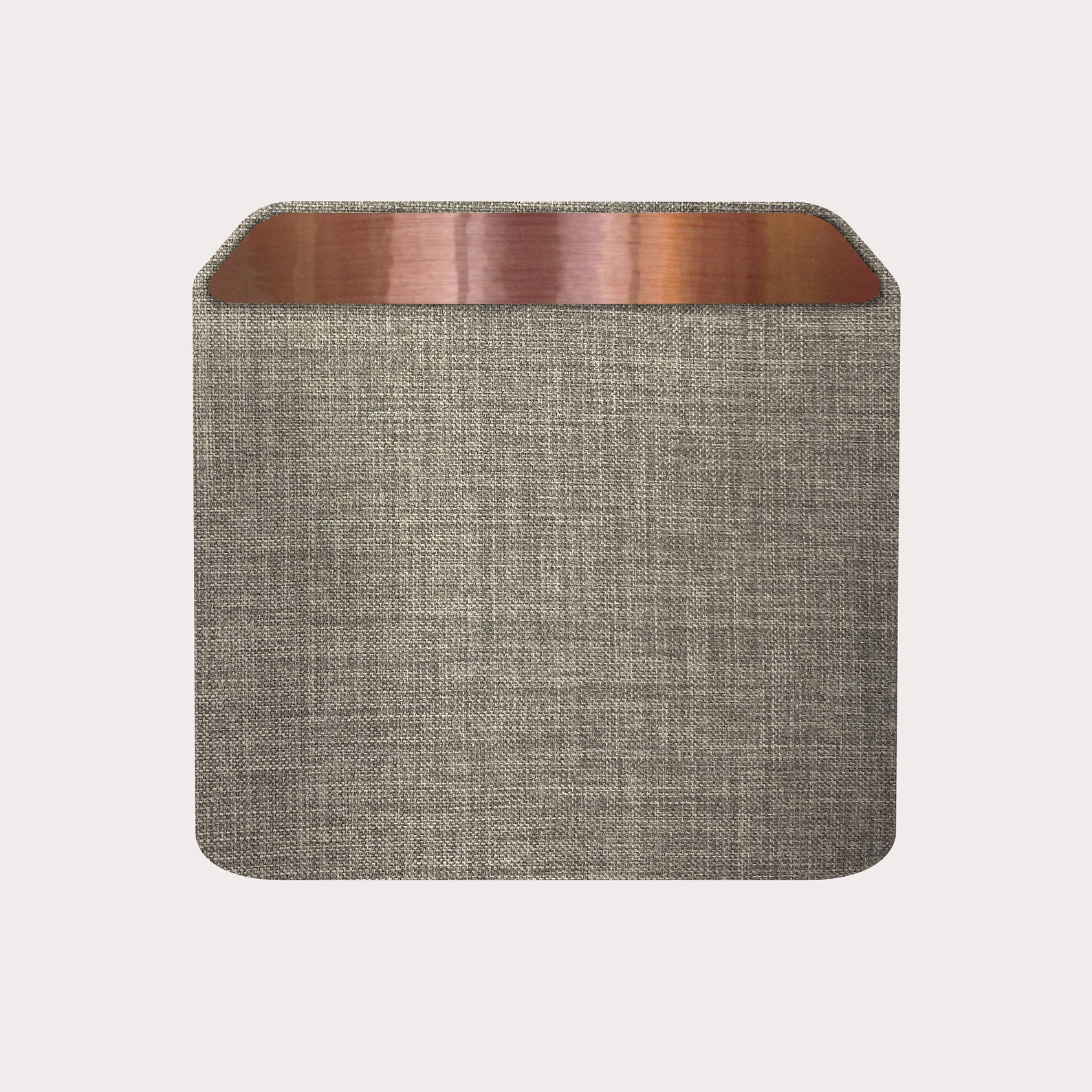 Rounded Square Lampshade Light Shade Grey Textured Woven Etsy