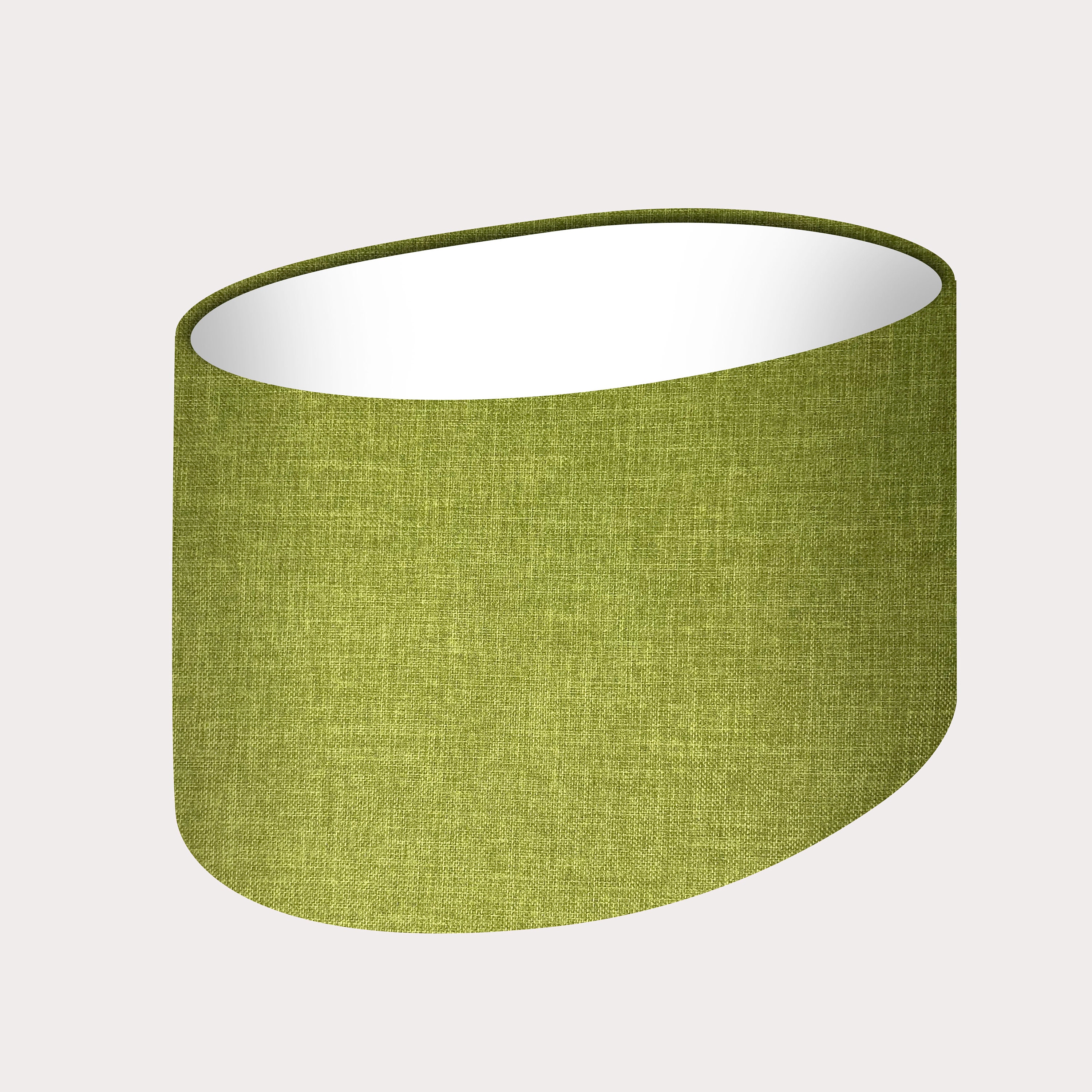 Oval Rounded Lampshade Light Shade Lime Green Textured Woven Etsy