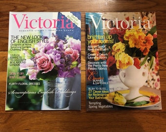 Lot of 2 Victoria Magazines - March and April 2003