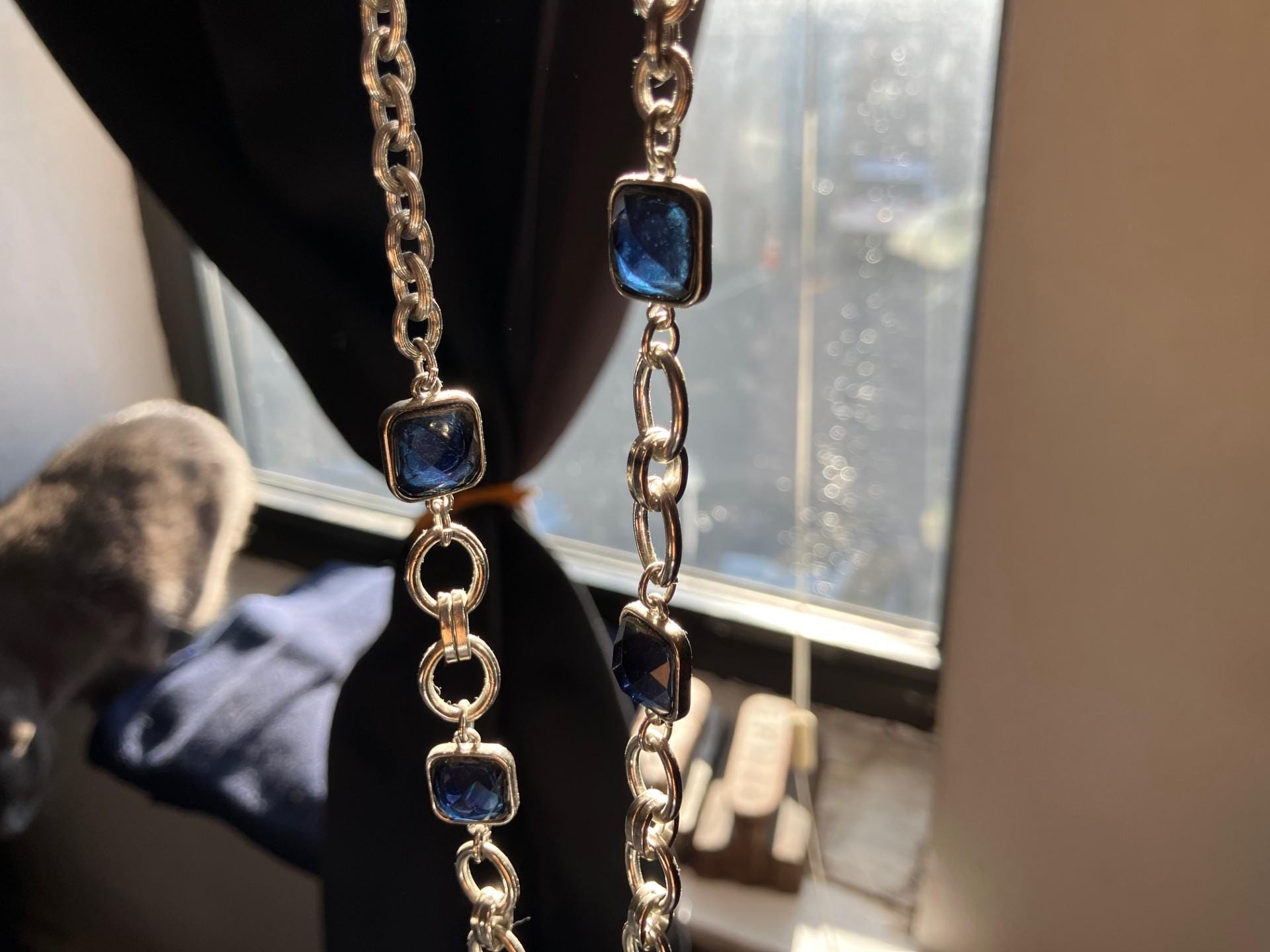 Banana Republic Crystal Fashion Necklaces & Pendants for  Banana Republic Silver Bar Necklace with Crystal Accents display picture 1