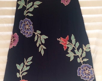 Vintage Floral Skirt, Size 2