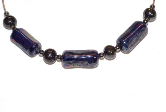 Kazuri Choker Necklace Ceramic Beads Multicolor - image 1