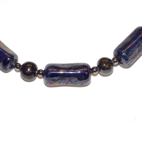 Kazuri Choker Necklace Ceramic Beads Multicolor