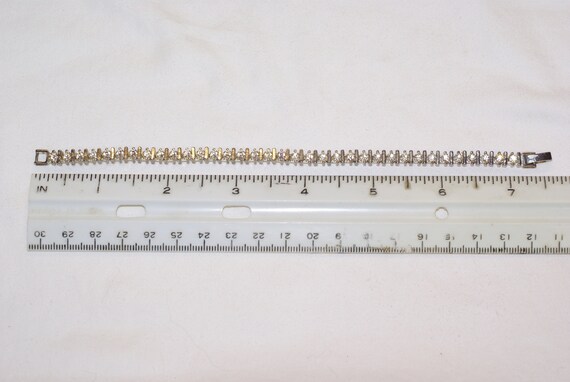 Diamond and Gold Tennis Bracelet - image 10