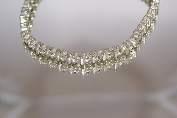 Diamond and Gold Tennis Bracelet - image 1