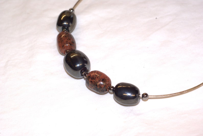 Kazuri Ceramic Bead Choker Necklace