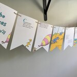 Oh The Places You Ll Go Dr Seuss Book Page Banner Bunting Etsy
