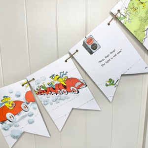 GO DOG GO book page banner garland bunting decoration dogs party decor image 9