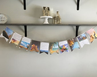 THE LION KING book page banner bunting garland sign decortion