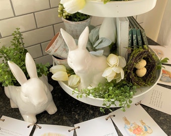 PETER RABBIT book page banner bunting garland spring decor decoration Beatrix Potter