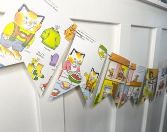 Richard Scarry Best Little Word book page banner bunting garland birthday party decor decoration busy busy town adventure