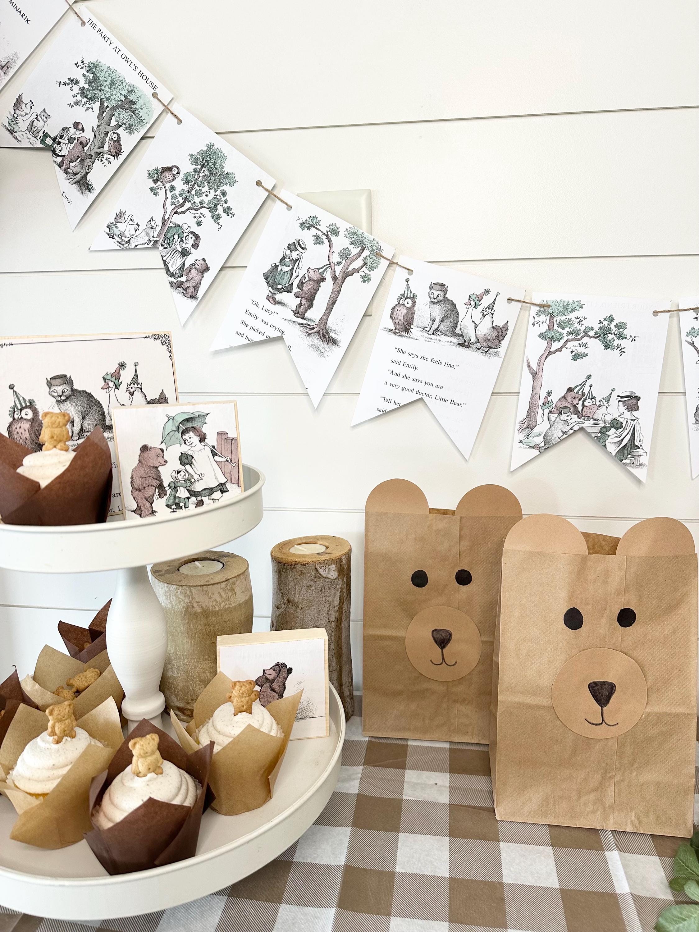 Little Bear book page banner bunting garland nursery birthday party baby shower decor decoration art