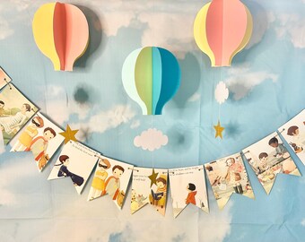 The Wonderful Things You Will Be book page banner nursery baby shower bunting garland decor decoration