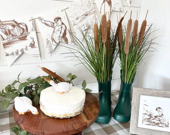 Vintage 1960's Ducks Duck story book page banner bunting garland Make way for Ducklings nursery baby shower decor decoration One lucky duck