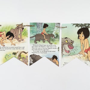 THE JUNGLE BOOK  banner bunting garland party decoration