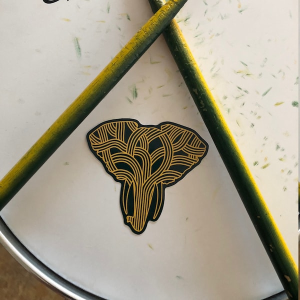 Oakland Rooted elephant vinyl sticker