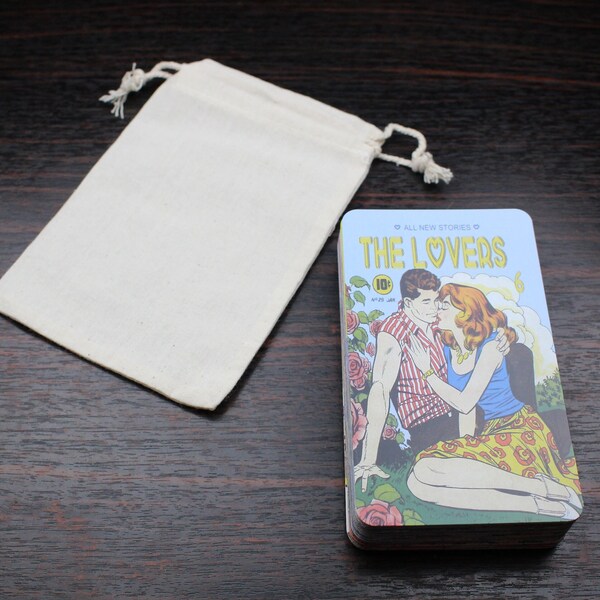 Tarot Card Deck with Golden Age of Romance Images - Version 2 - Comic Book Based Images - Amazing Art from the 1950's