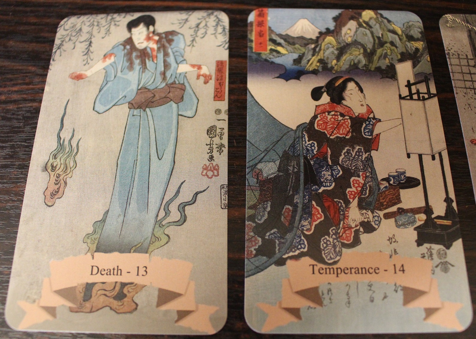 Japanese Tarot Card Deck 78 Cards Major and Minor Arcana Etsy