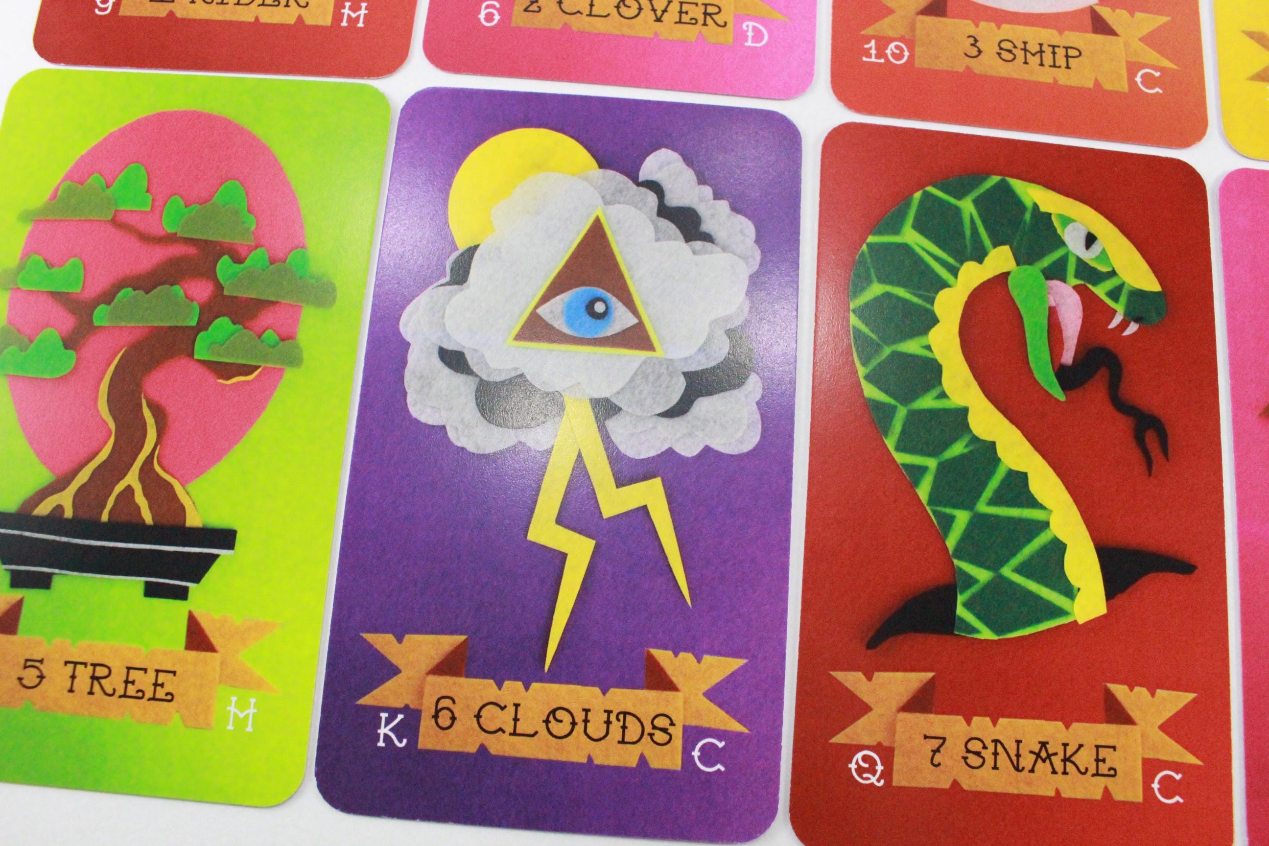 Felt Lenormand Deck - 36 Cards on 