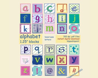 1.25 inch Alphabet Lowercase Letters Download pdf