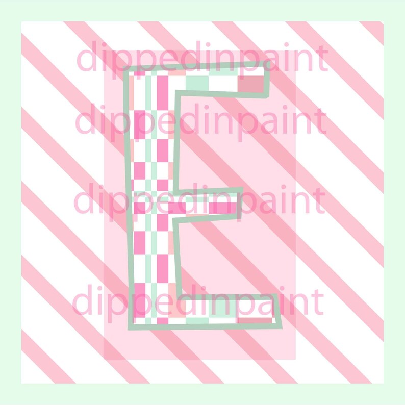 Baby Block Alphabet Pink pdf Letters 2 Printable | Etsy
