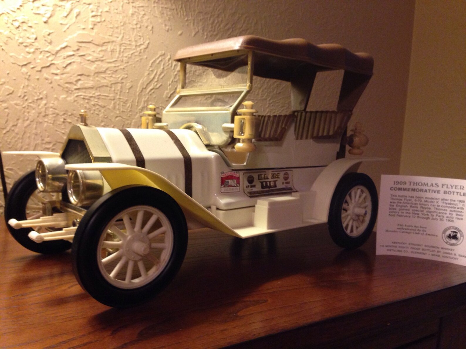 Vintage Jim Beam 1909 Thomas Flyer Decanter Etsy