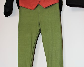 Sage green, White, Cranberry, Forest green, Black, Brown, Blue and Green Pants for Toddlers, Kids, and Teens