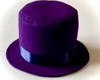 Top Hat Felt Purple - Etsy