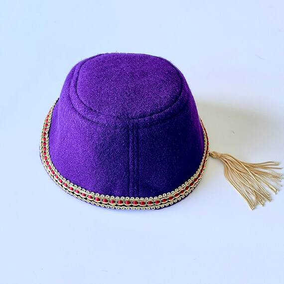 Aladdin Deep Purple Hat Tarboush Hat 