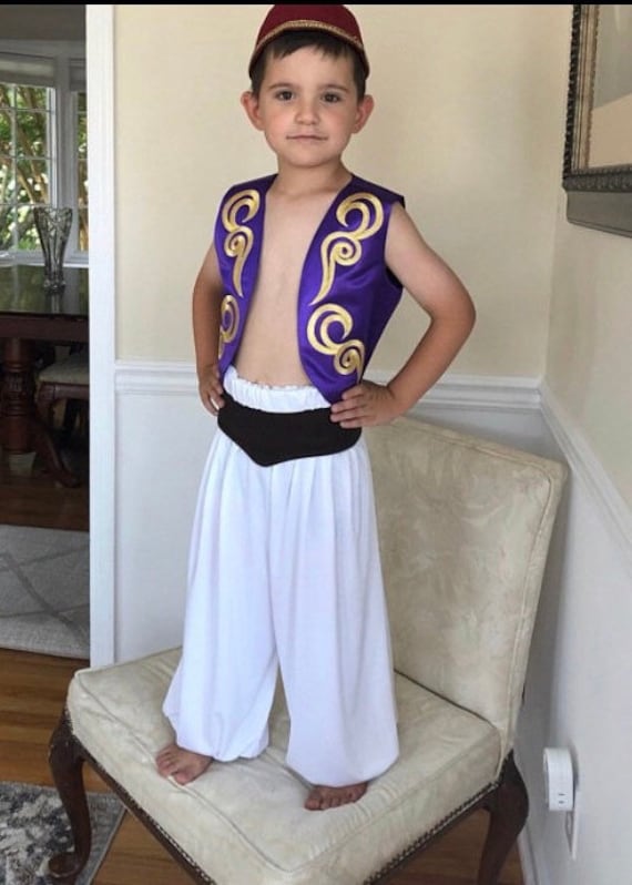 Fancy Purple Aladdin Vest Disfraz para niños Etsy España