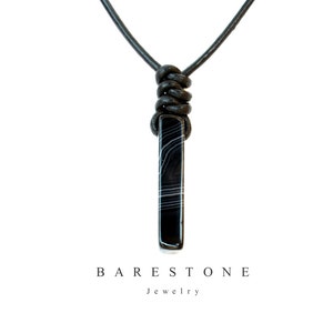 Black Onyx Necklace Etsy