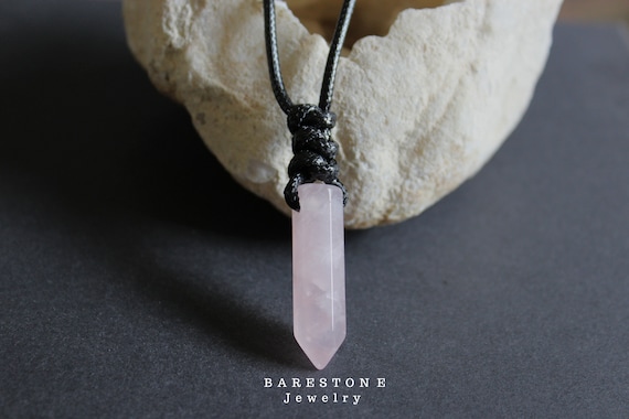 Love Rose Quartz for Men Necklace woman Necklace Crystal Necklace