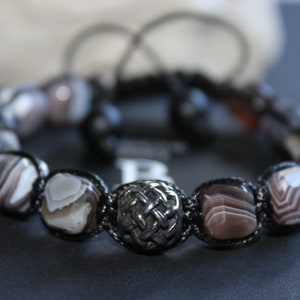 Unique Gift Bracelet/Anniversary Gift/ Stone Bracelet/Shamballa Beaded Bracelet/ Healing Stone Bracelet/Gift for him/Gift for Dad