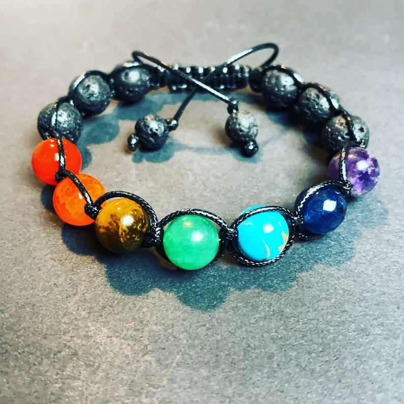 Chakra Bracelet For Men Essential Oil Bracelet 7 Chakra Etsy