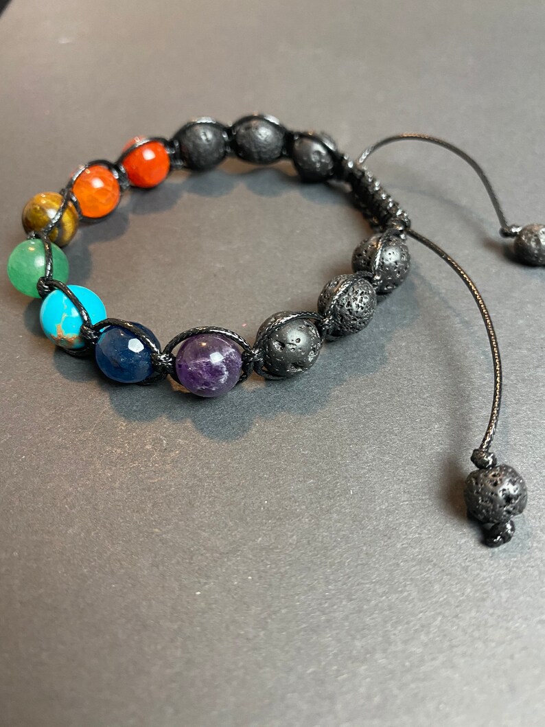 Chakra Bracelet For Men Essential Oil Bracelet 7 Chakra Etsy