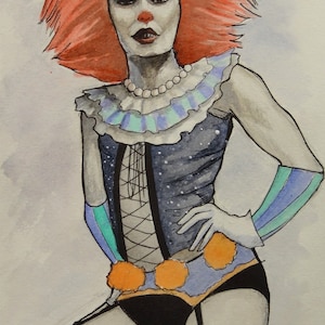 Julia Art Franken Penny Poster PRINT of Original painting. Fan art Inspired by Tim Curry characters.