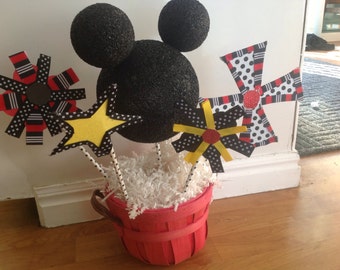 Mickey Mouse Centerpiece Cutouts Personalized / Mickey Mouse | Etsy